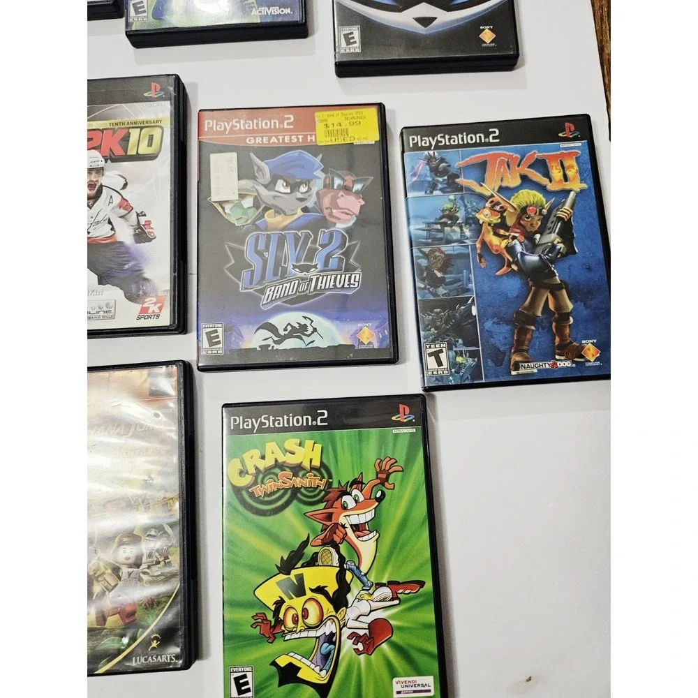 Sony 2 Console Bundle with Black PS2 and Multiple Games - Black